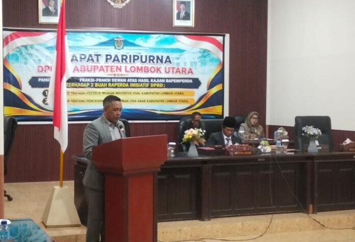 Relevan dengan Kondisi Sosial Masyarakat, Fraksi-fraksi DPRD KLU Setuju Dua Raperda Inisiatif Perlindungan PMI dan Cegah Perkawinan Usia Anak Dibahas Lebih Lanjut