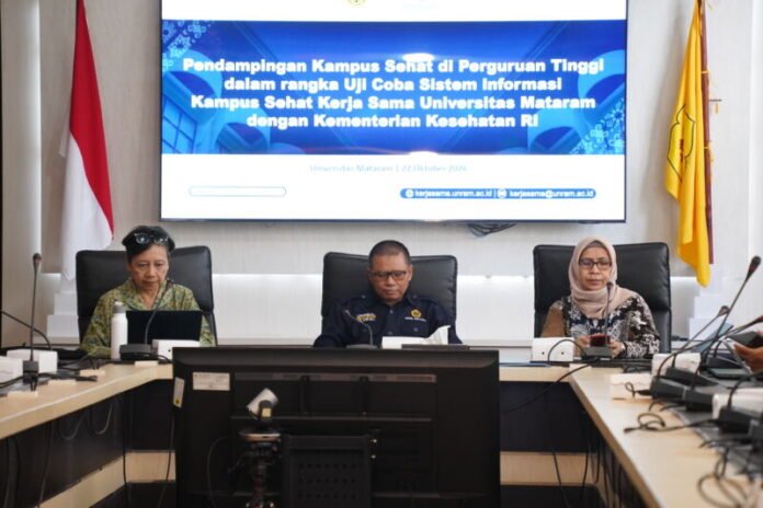 Unram dan Kemenkes RI Perkuat Implementasi Kampus Sehat