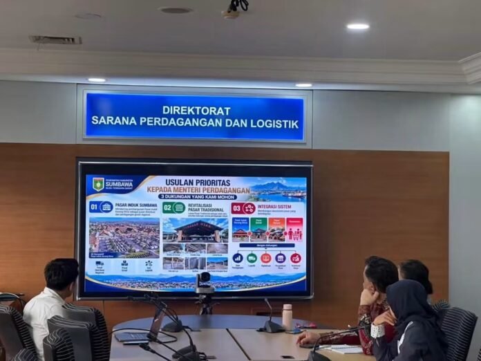Audensi ke Kementerian Perdagangan, Pemkab Sumbawa Upayakan Pembangunan Pasar Sumer Payung
