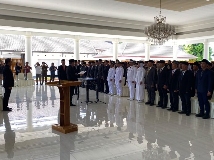 Lantik 158 Pejabat, Bupati Sebut Pejabat Itu Pelayan Masyarakat