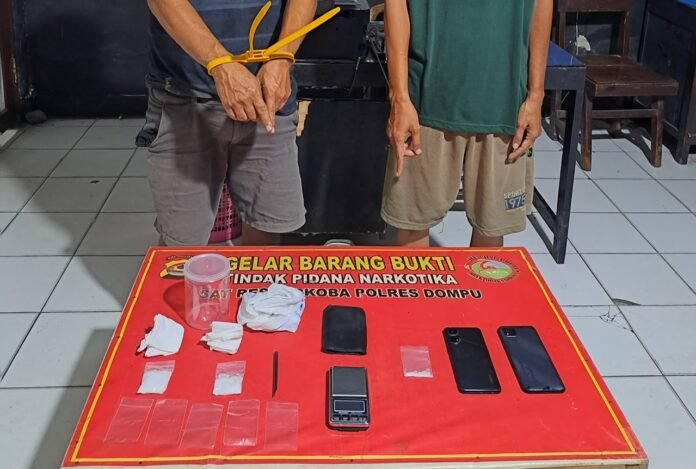 Sita 23,04 Gram Sabu.Dua Terduga Pelaku di Bali Barat Diciduk