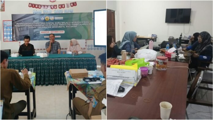Tingkatkan Kompetensi Digital Guru SD, Tim Pengabdian Unram Gelar Workshop Teknologi Pembelajaran di Sandubaya