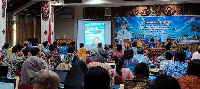 Pemkab Lobar Uji Coba Penerapan E-Kinerja Harian ASN